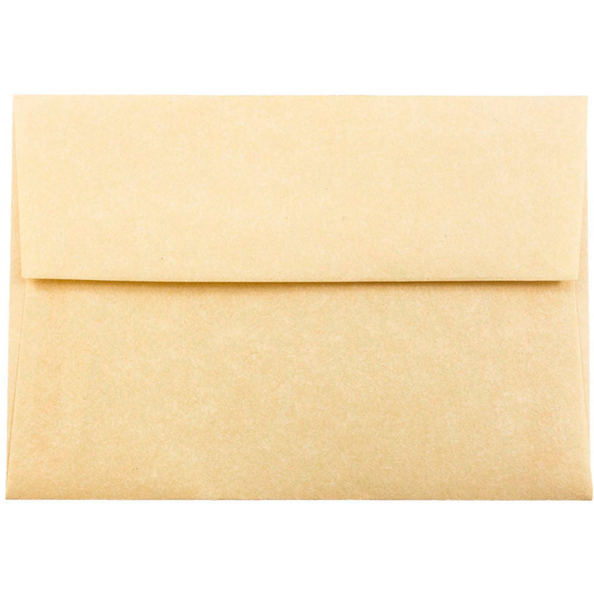 JAM Paper A6 Recycled Parchment Blank Cards & Envelopes